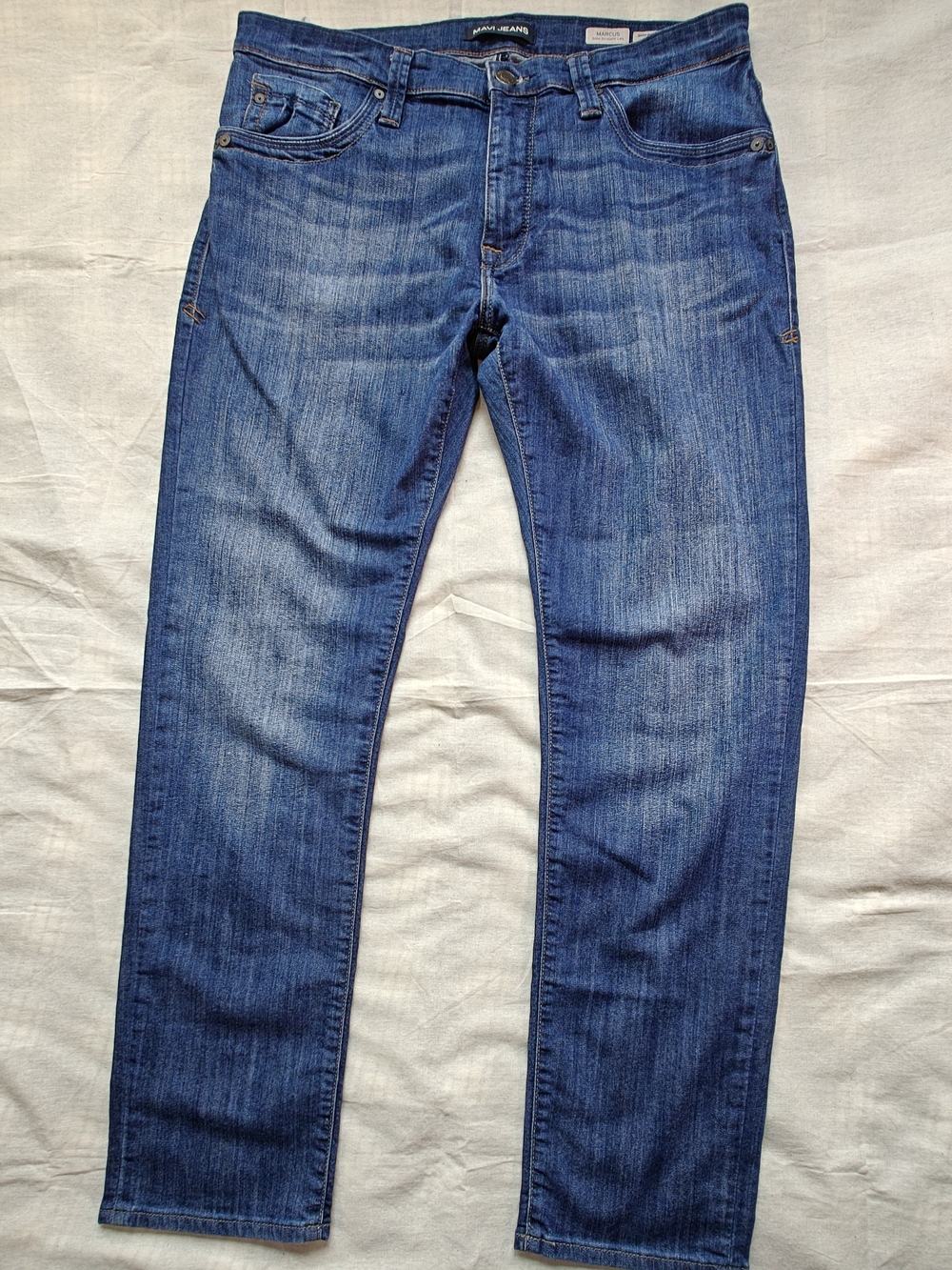 Mavi Marcus Slim Straight Leg Jeans Mens Size 36x32 Dark Wash